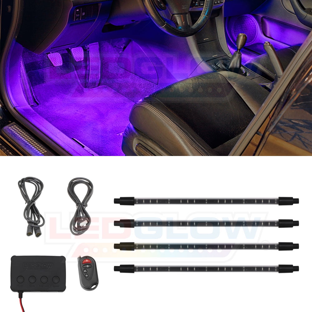 4 Pcs Underdash Led Lighting Kit Plug And Play With Car 4 Pcs Underdash Led Lighting Kit Plug And Play With Car