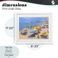 thumbnail image 4 of Stupell Industries Contemporary Colorful Day at Beach White Framed Print Under Glass, 21 x 17, by LSR Design Studio, 4 of 8