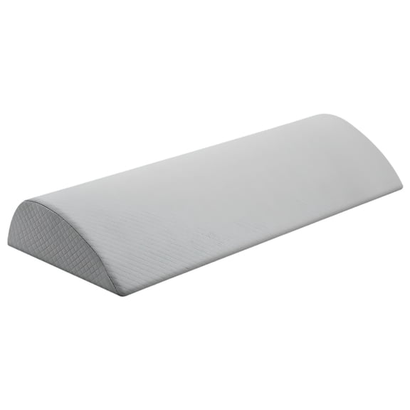 Half Moon Knee Pillow, Leg Elevation Pillow - 15.7 x 7.1 x 2 in / 9 x 7.5 x 6.5 cm, Memory Foam Foot Rest Pillow for Sleeping, Back Support Cushion, Silver Gray