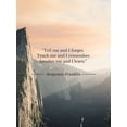 thumbnail image 2 of ArtsyQuotes 19x24 Black Ornate Wood Framed with Double Matting Museum Art Print Titled - Benjamin Franklin Quote: Teach Me, 2 of 4