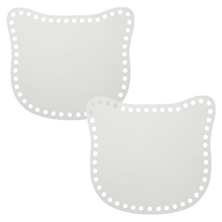 

2Pcs Crochet Bag DIY Base Board Cat Shaped Acrylic Knitting Base DIY Bag Supply