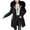 Black, variant on IROINNID Women's Winter Warm Mid-Long Coat Solid Color Zip Up Parka Long Sleeve Hoodie Comfy Outwear, Black