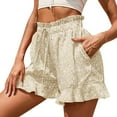 Floral Sand Short Sleeve Weekend Shorts ShrinkToFit Comfort Waist