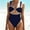 Dark Blue, variant on HOMBOM Swimsuits for Women One Piece Swimwear Wine Sports High Cut Adults Bathing Suit