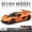 Orange with box, variant on Simulation 1:24 Jesko Car Model Alloy Car Model Sports Car Children's Toy Car Collection Ornaments Boy Birthday Gifts