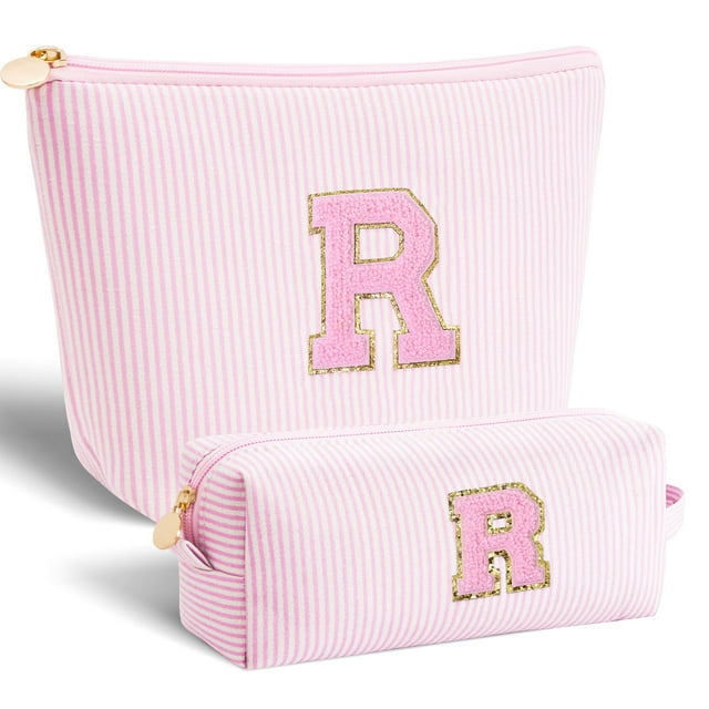 Bolsa de cosméticos Btffitting personalizada para aniversario para esposa, color rosa