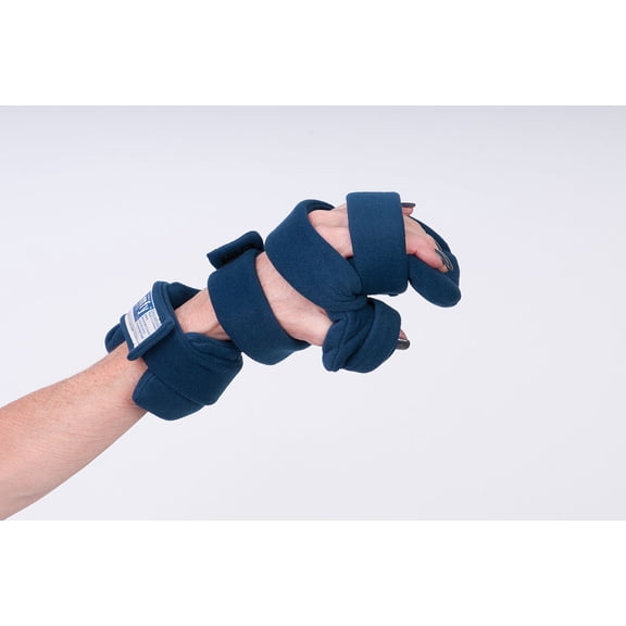 Comfy Splints Progressive Rest Hand w/ Five Straps (finger separator included), Adult Small, Left