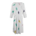 thumbnail image 4 of FrzhBrz Womens A-Line & Flare Midi Long Dress 3/4 Sleeve Midi Dress with Pockets, 4 of 4