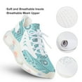 thumbnail image 3 of Irregular Pink Paisley Bandana Print Walking Shoes for Men Woman Lightweight Tennis Fashion Elastic Sports Shoes Cushion Basketball Shoes, 3 of 7