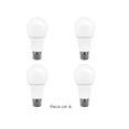 thumbnail image 1 of A19, 60W Equivalent, Frosted, 3000K, 800LM, Dimmable, ES, LED Light Bulb, ENERGY STAR (4-Pack), 1 of 1
