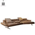 thumbnail image 2 of High Quality Minimalist Leather Sofa Nordic Living Room Special-shaped Big Corner Feather Light Luxury Customizable Sofa My Lux Decor Round, 2 of 7
