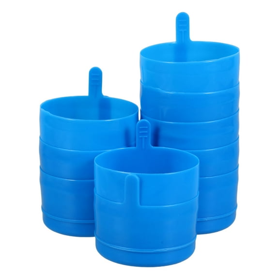 Soimiss 10Pack Gallon Bottles Cap Blue Plastic Seal for Water Storage with Bucket