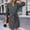 Dresses-128Dark Gray, variant on Gamivast Shirt Dresses for Women Long Sleeve Collar Button Down Work Dresses Tie Waist Tunic Dress Knee Length Business Casual Office Daily Wear Fall