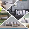 thumbnail image 6 of Pink Navy Blue Striped Body Pillow Covers 20"x60", Farmhouse Stripe Art Soft Brushed Microfiber Breathable Throw Pillow Covers, Decorative Pillowcase with Zipper for Couch Sofa Bedroom Living Room, 6 of 9