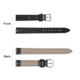 thumbnail image 2 of Uxcell Leather Watch Band 17mm Embossed Pattern Cowhide Watch Strap Replacement with Spring Bars Black, 2 of 6
