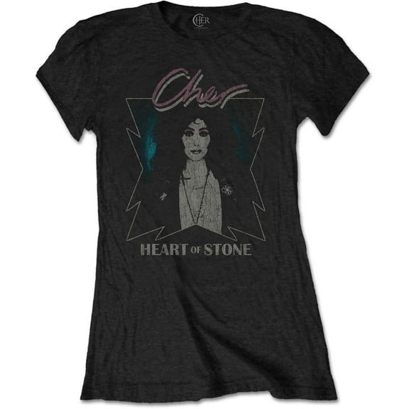 Cher Ladies T-Shirt: Heart of Stone (Large)