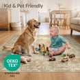 thumbnail image 4 of ODIKA 8'x10' Ultra-Soft Area Rug, Beige Retro Tapetes Border Tapete Traditional Motif Print Para None Washable, Bare feet friendly, Silk-Touch for Bedroom, Under Sectional, 4 of 7