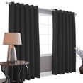 thumbnail image 1 of Cortinas Blackout 275cm Ancho X 215cm De Largo En 2 Paneles 100% Microfibra Poliéster NEGRO MELOCOTTON HOGAR, 1 of 8