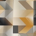 thumbnail image 4 of Designart "Serene Minimalist Polygons In Beige" Geometric Blackout Single Curtain Panel, 4 of 4