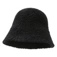 thumbnail image 1 of Purple Sombrero de felpa de invierno Sombreros de pescador de piel sintética para mujer Beige, 1 of 2
