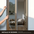 thumbnail image 4 of Magnetic Screen Door 36" x 81" Grey, Mesh Magnets Door Screen with Buckles Stay Open Option, Heavy Duty Enhanced Screen Mesh, Self Sealing, Hands Free, 4 of 7