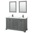 thumbnail image 4 of Wyndham Collection WCS202060DWGC2UNSM24 Deborah 60" Free Standing Double Basin Vanity Set, 4 of 7