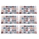 thumbnail image 2 of Placa Para Salpicaduras De Piedra Sintética Para Despegar Y Pegar, Azulejos De Pared De PVC Con Apariencia De Mármol, Azulejos De Mosaico De Metal Dorado Mixto De PVC Con, 2 of 7