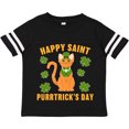 thumbnail image 3 of Inktastic St. Patrick's Day Happy Saint Purrtrick's Day Boys or Girls Toddler T-Shirt, 3 of 5