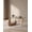 Natural Wood, Clear Glass 35.82 in, variant on ODUSE-DAILY Triangle Glass Coffee Table, Walnut Brown, Smoked Glass, 35.82 in