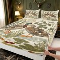 thumbnail image 4 of Manfei Wild Duck Print Bed Sheets,Farmhouse Mallard Full Size Sheets,4-Piece,1 Flat Sheet,1 Fitted Sheet and 2 Pillowcases, 4 of 6