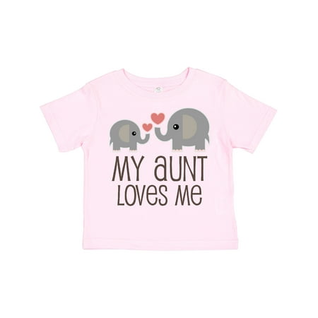 

Inktastic My Aunt Loves Me Gift Toddler Boy or Toddler Girl T-Shirt