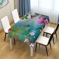 thumbnail image 7 of Blue Butterfly Rectangle Tablecloth, Dust Proof Anti Wrinkle Wipeable Table Cloth Tabletop for of Dinner Kitchen Wedding Holiday Party 60"x108" Home Decor, 7 of 7