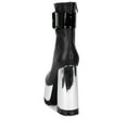 thumbnail image 3 of Jeffrey Campbell Robotic Black Silver Metallic Fashion Platform High Heel Boots, 3 of 5