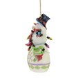 thumbnail image 3 of Jim Shore Snowman Wrapped In Lights. Polyresin Heartwood Creek 6009885, 3 of 3