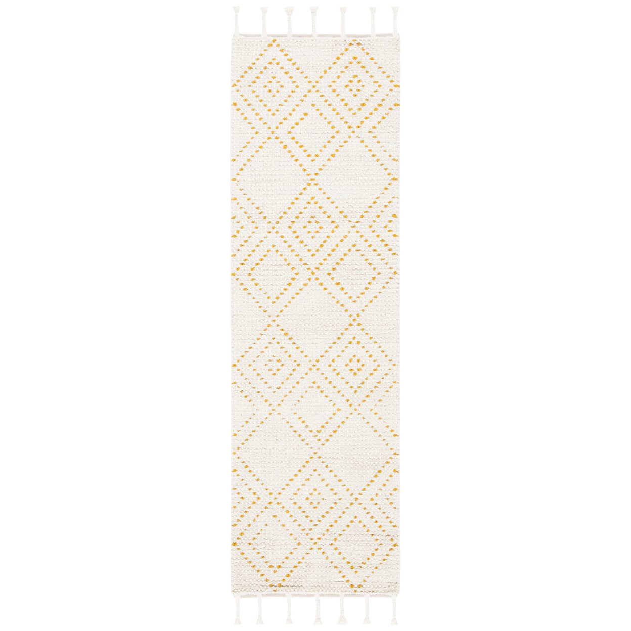 SAFAVIEH Casablanca Idella Diamond Area Rug, Ivory/Gold, 8' x 10'