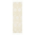 thumbnail image 3 of SAFAVIEH Casablanca Idella Diamond Area Rug, Ivory/Gold, 5' x 8', 3 of 7