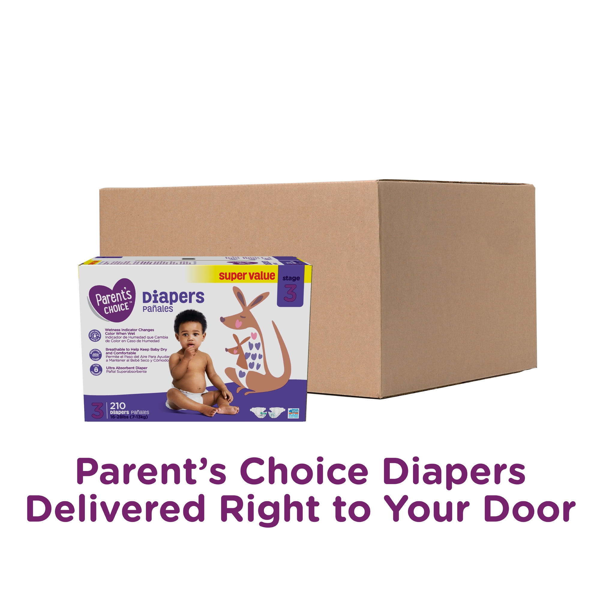 parents choice diapers size 3 210