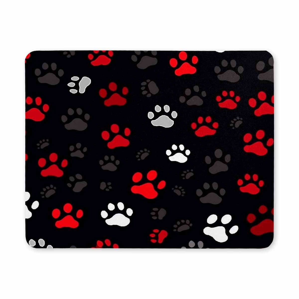 Personalized Dog Footprint Mouse Pad, Rectangular Gaming Mouse Pad