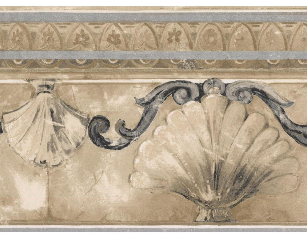 878531 Shells and Scroll Wallpaper Border KS74372 878531 Shells and Scroll Wallpaper Border KS74372