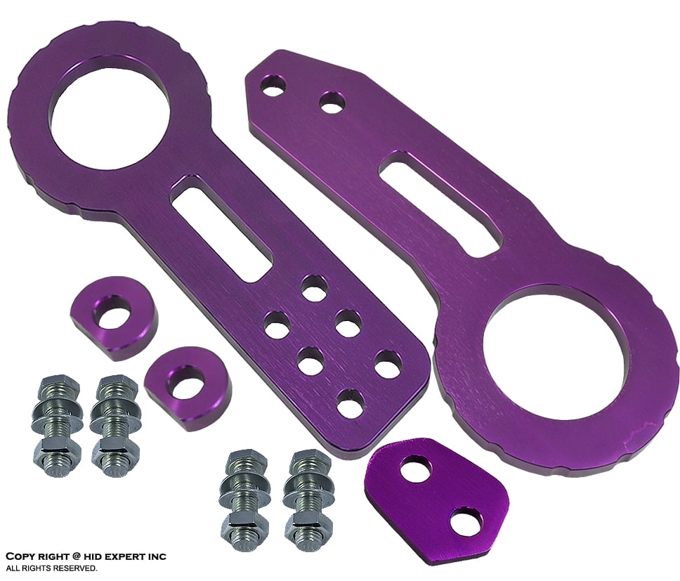 JDM TOW HOOK Racing CNC Aluminum Style REAR PURPLE with Front & Back