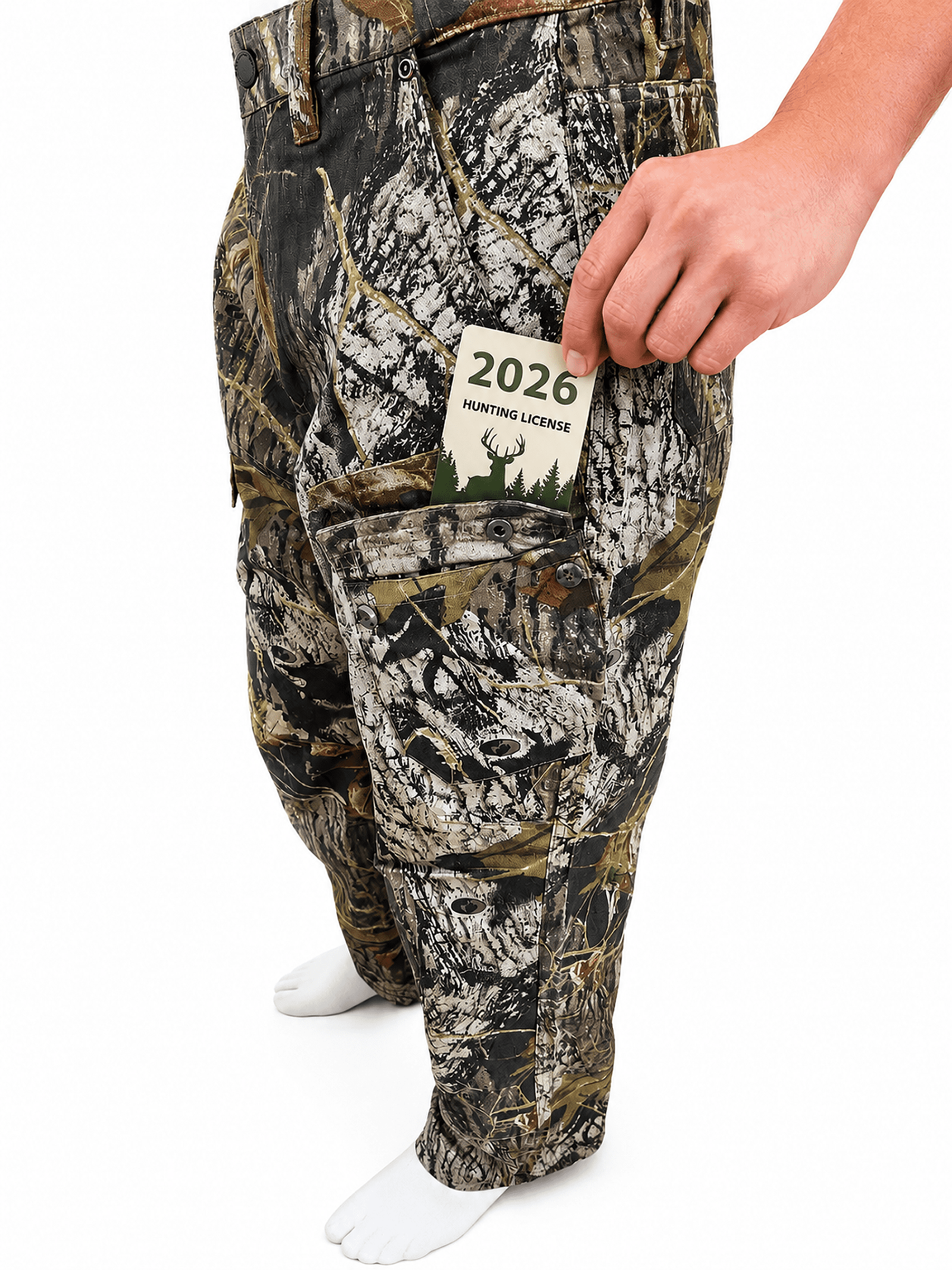 Mossy Oak New Break Up MENS 6-Pocket Cargo Pant Size S