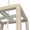 thumbnail image 4 of Hunter - Squire Manor 4-light Brushed Nickel, Medium Size Pendant Light, Dimmable, Modern Style, Rectangle Shaped, for Bedrooms, Dining, Living Rooms - 19085, 4 of 9