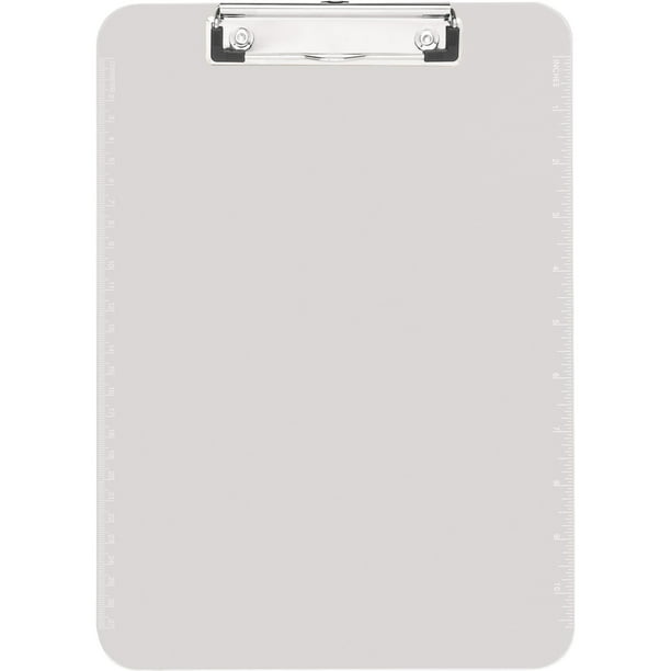 Sparco Plastic Clipboards with Flat Clip