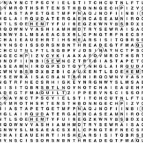 Sewing Word Search on White Timeless Treasures All Over Prints 100% Cotton