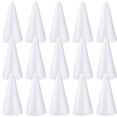thumbnail image 5 of 15pcs espuma conos de bricolaje conos blancos adornos niños conos de bricolaje espuma de graffiti juguetes, 5 of 5