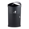 thumbnail image 1 of Safco Nook Waste Receptacle in Black, 1 of 3