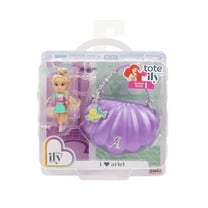 Disney Ily Tote-ILY-Teenies 2.25 inch Tall Ariel Inspired Doll with Matching Purse For Child Ages 6 