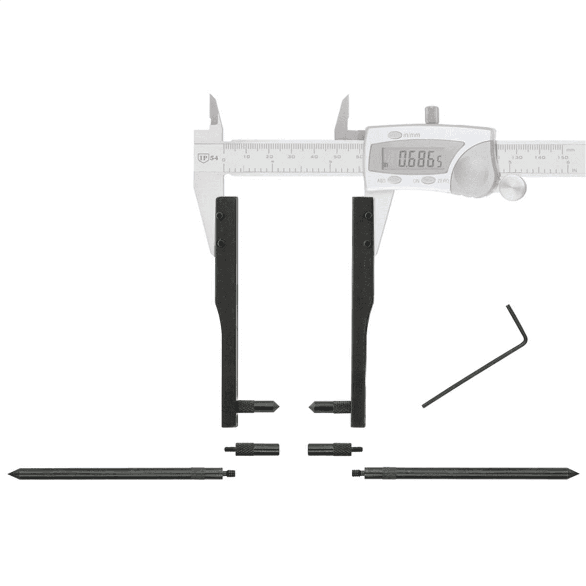Fowler 72-010-777 12"/300mm Drum & Rotor Measuring Kit-Caliper Not Included