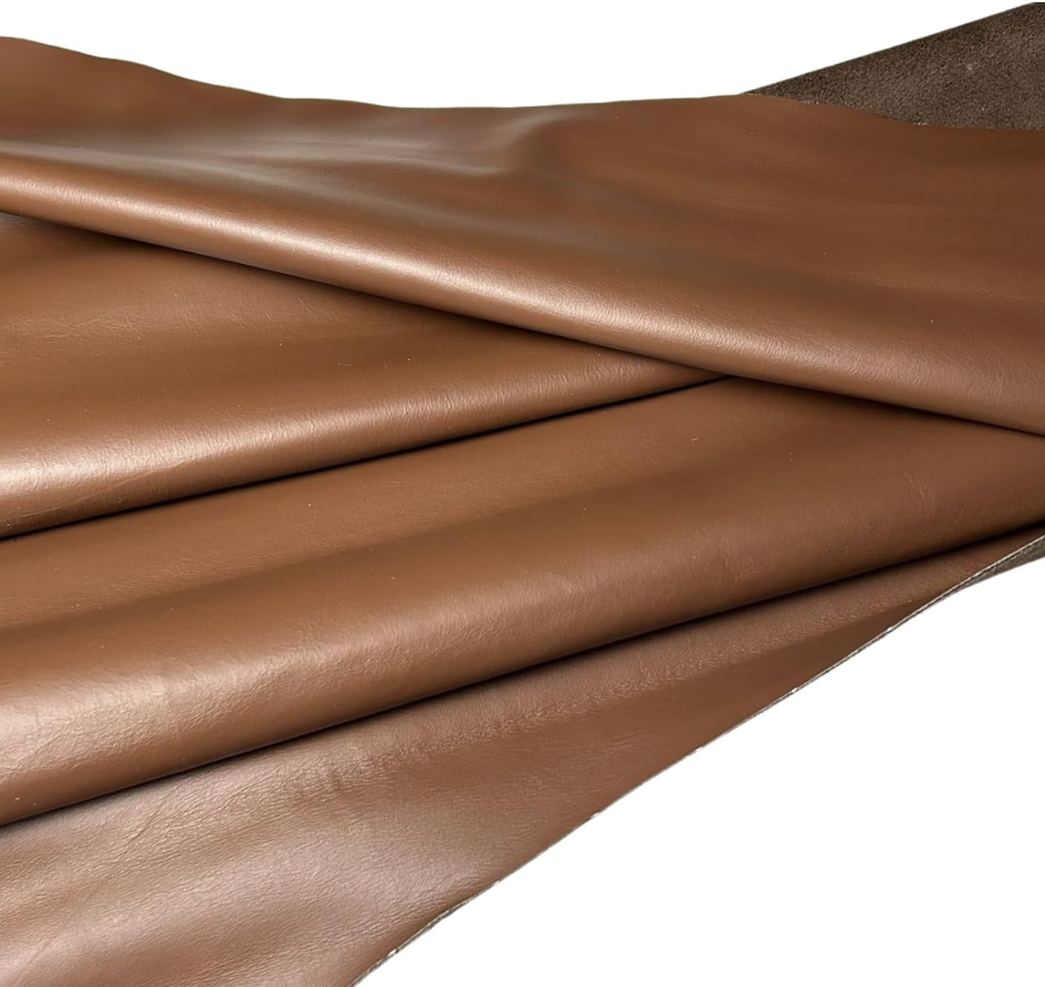 ArtisanCowhides Soft Natural Full Grain Cowhide Nappa Leather for Crafts Projects– Copper Brown 9-10 SqFt - 2.5 oz - 3.0 oz (1.0 to 1.2mm
