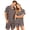 Orange, variant on Matching Pajamas for Couples Silk Satin Short Sleeve Pjs Sleepwear Matching Button Down Tops and Shorts Soft Pajamas S-Xxxxl(Men)